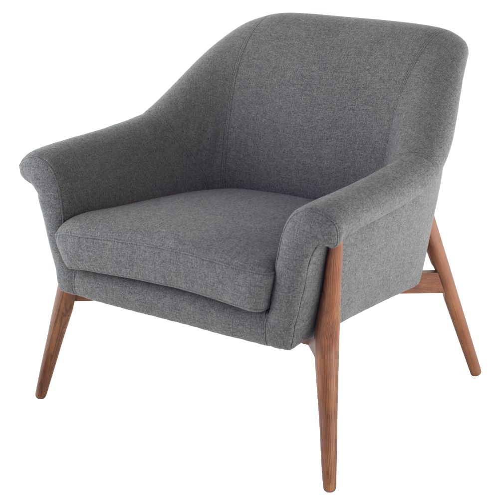 Nuevo HGSC253 CHARLIZE OCCASIONAL CHAIR in SHALE GREY